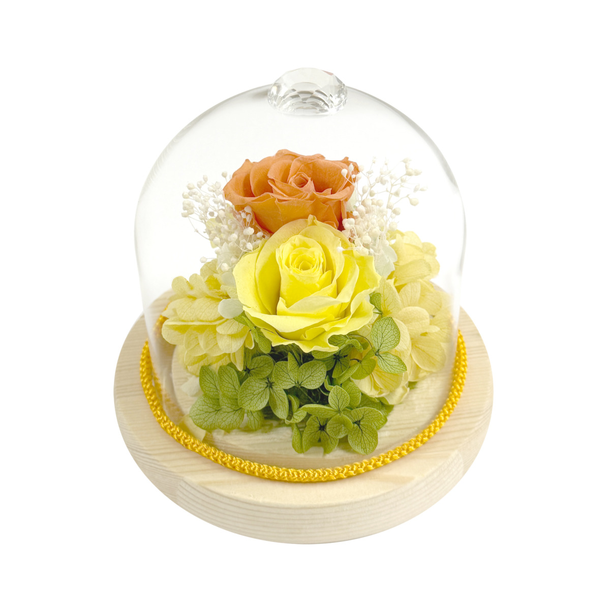 ジュエルガラスドーム　オレンジ