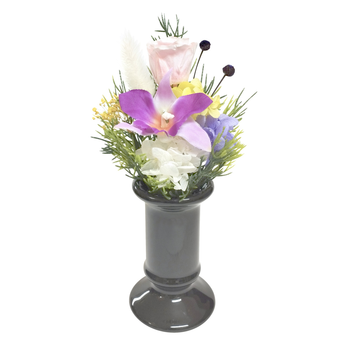 ミニ仏花　陽葵花器付