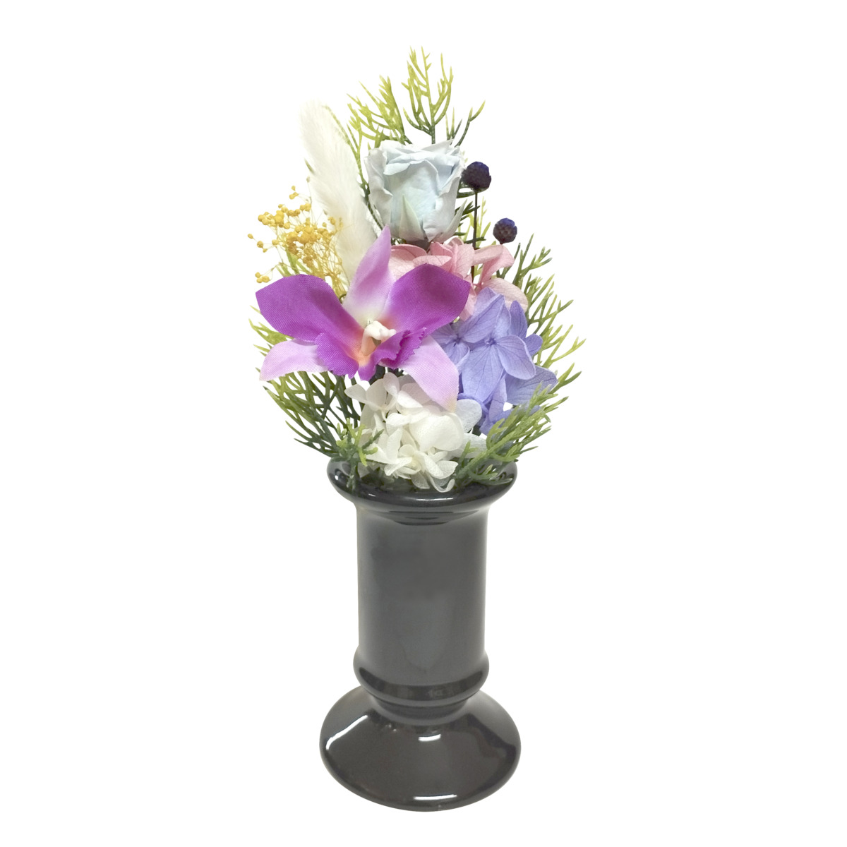 ミニ仏花　陽葵　ブルー花器付