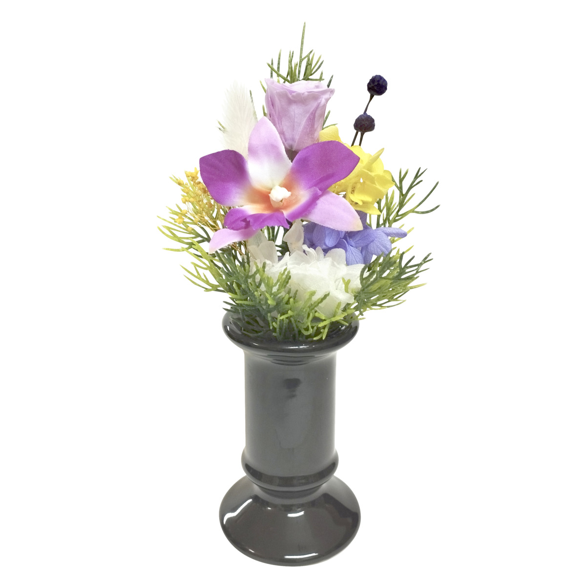 ミニ仏花　陽葵　パープル花器付