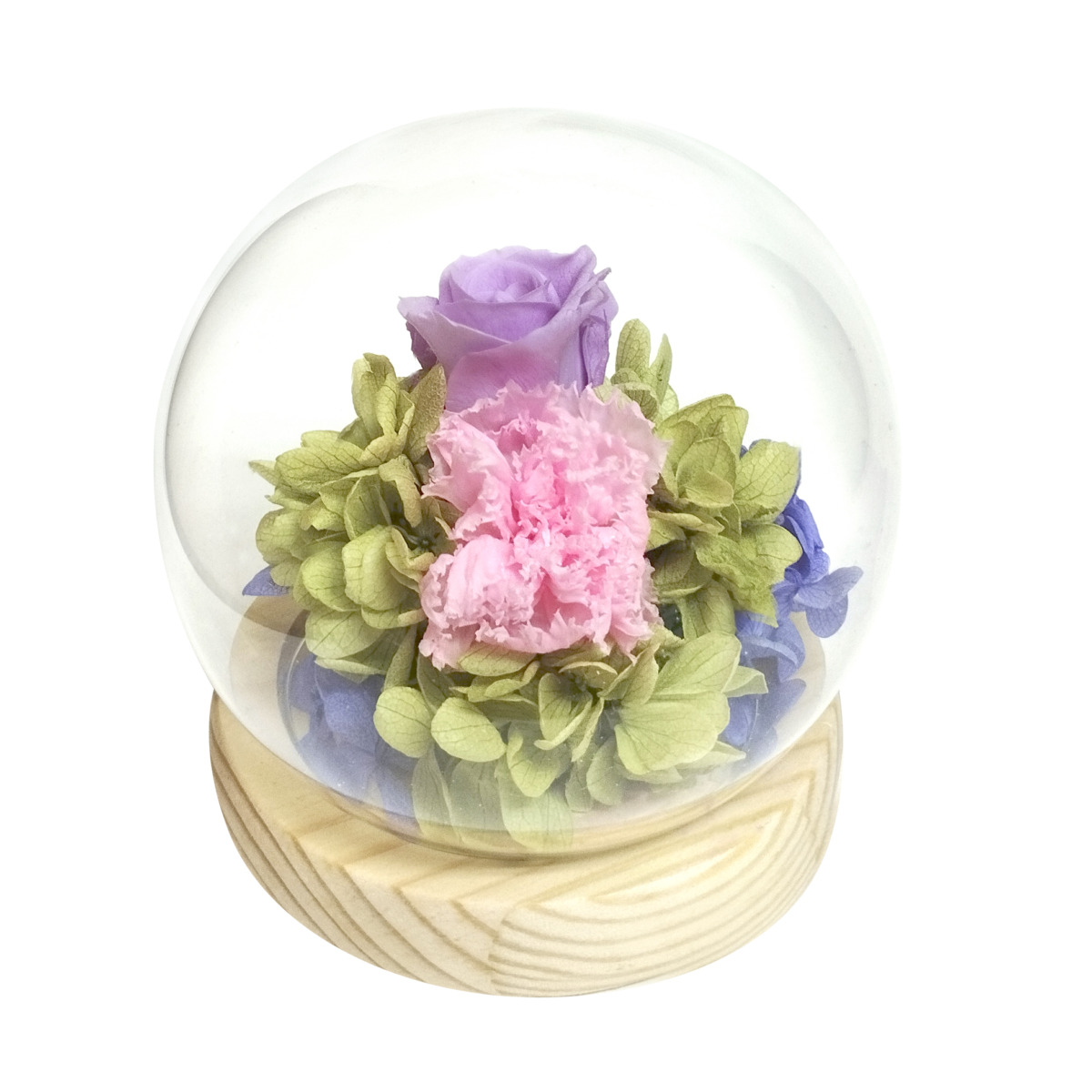 スフィアドームアレンジメント咲パープル