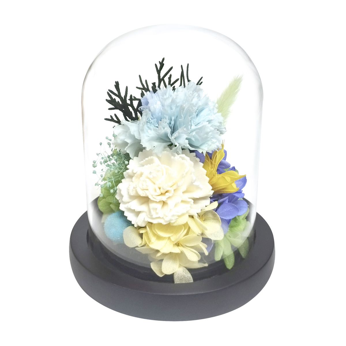 ガラスドームアレンジメント　　瑞樹