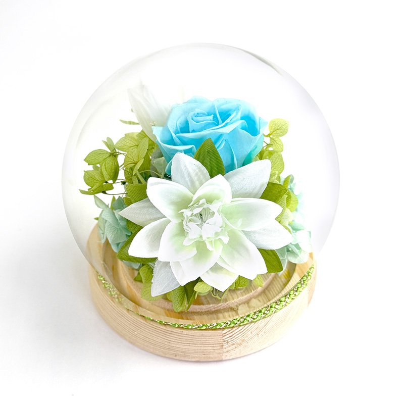 お供えスフィアドーム　　ハス　白