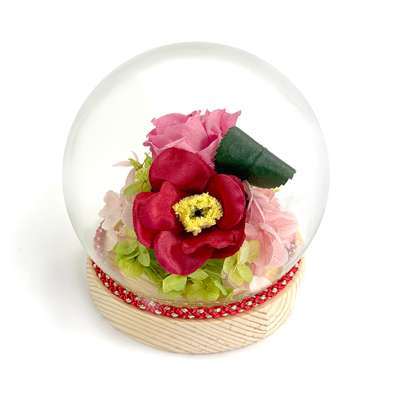 お供えスフィアドーム　　ツバキ