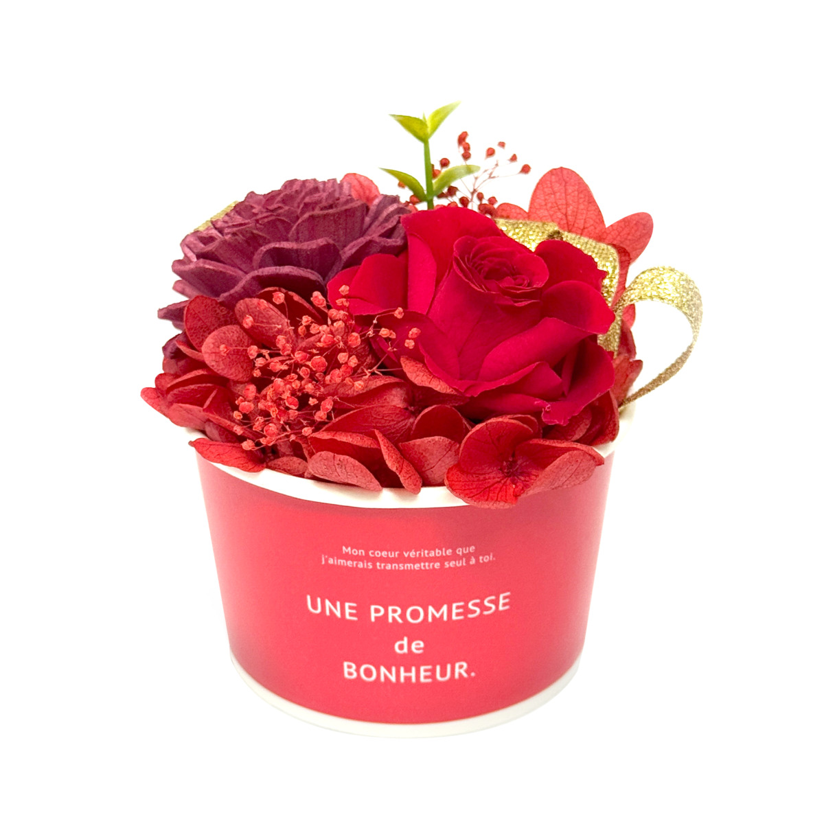 ギフトアレンジメント　ソルベレッド