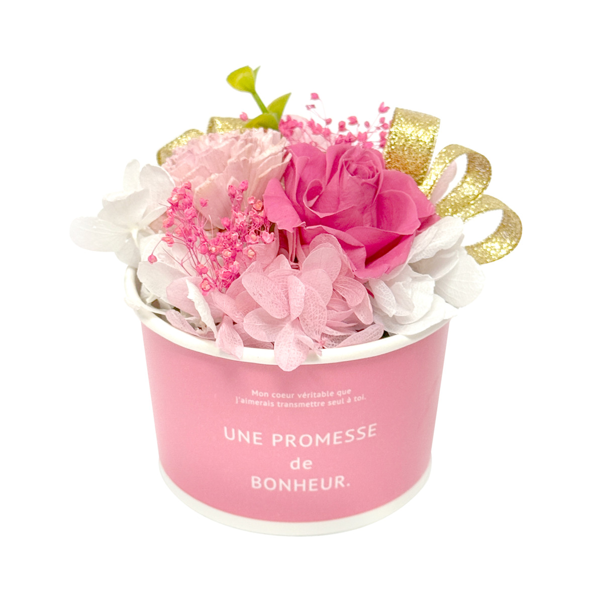 ギフトアレンジメント　ソルベ　ピンク　HB35020